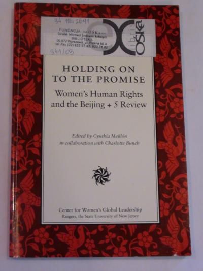 Meillon Cynthia,   - Holding on to the promise