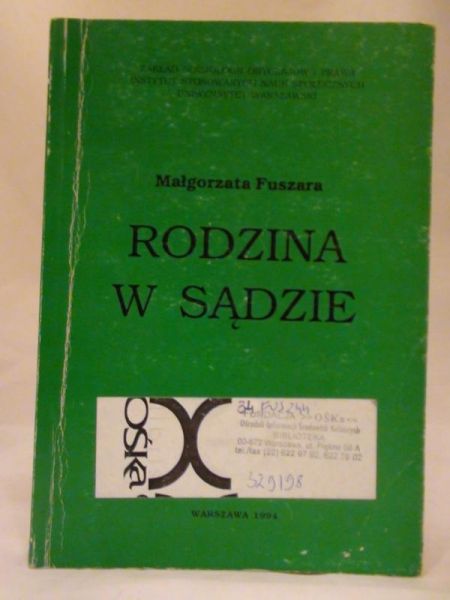 Fuszara Małgorzata - Rodzina w sądzie