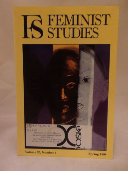 Fs Feminist Studies Vol.25 1-1999