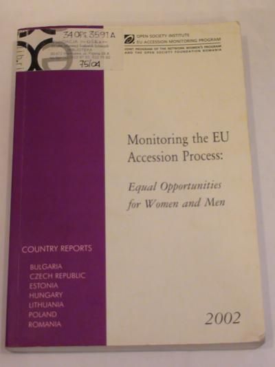 Monitoring the EU accession process: Equal opportunities for women and men
