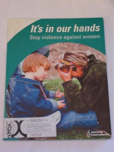 It's in our hands. Stop violence against woman