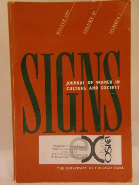 Signs: Journal of Women in Culture and Society, Volume 20, Number 2