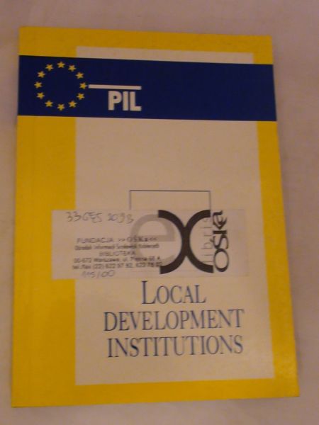 Gęsicka Grażyna - Local development institutions
