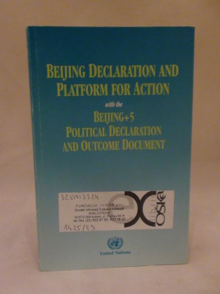 Beijing declaration and platform for action