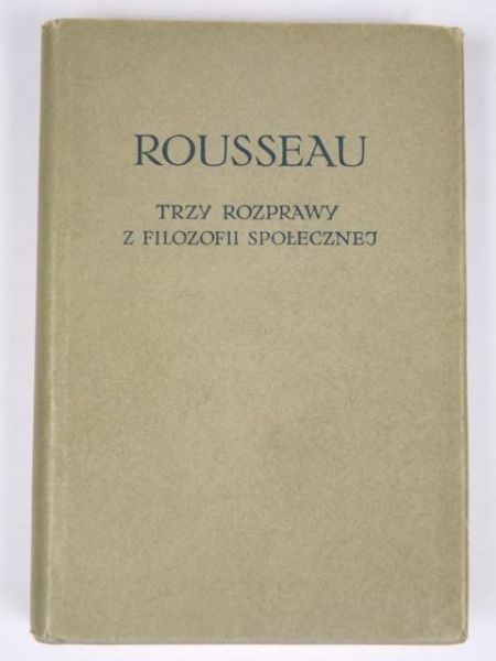 Trzy rozprawy z filozofii społecznej  BKF