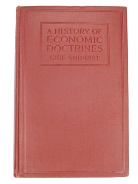 Gide ,   - A History of Economic Doctrines, 1948 r.