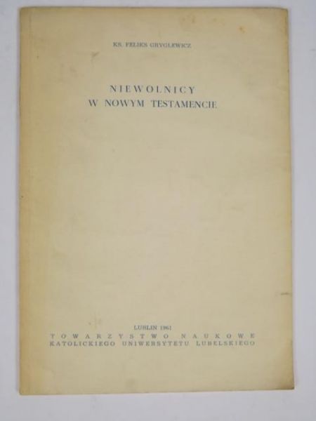Niewolnicy w Nowym Testamecie