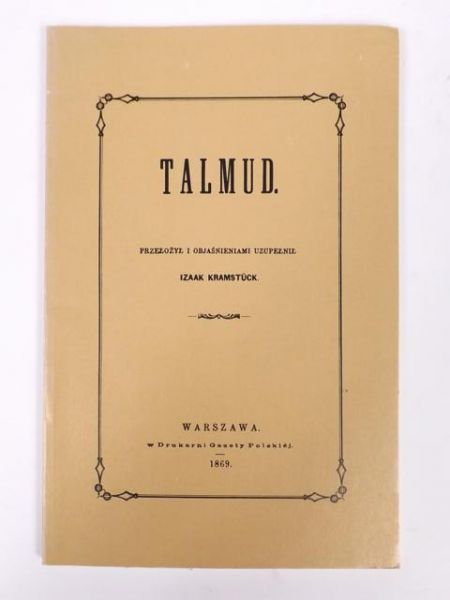(przeł.) - Talmud reprint z 1869 r.