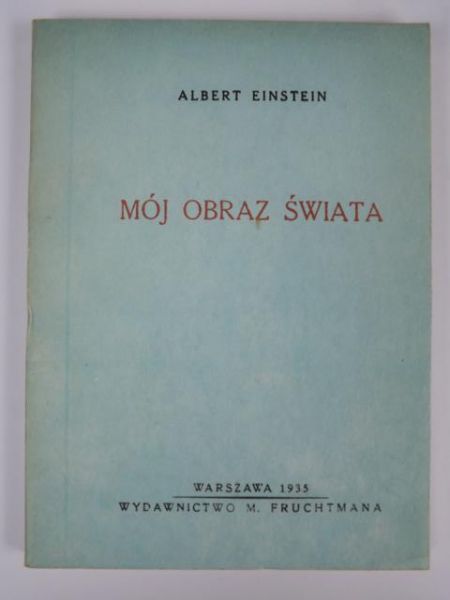 Mój obraz świata, 1935 r.