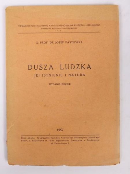 Dusza ludzka. Jej istnienie i natura