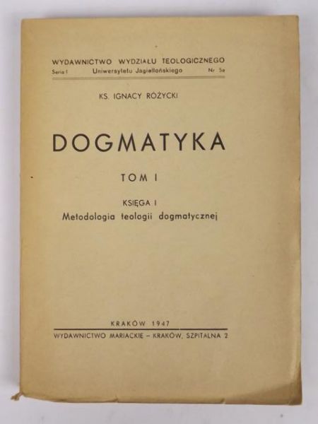 Dogmatyka tom I, księga I, 1947 r.