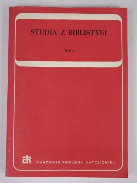 Studia z Biblistyki T. V