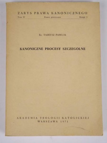 Kanoniczne procesy szczególne