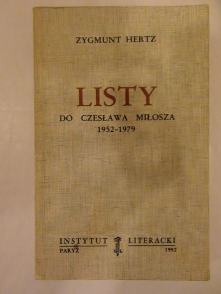 Listy do Czesława Miłosza 1952-1979