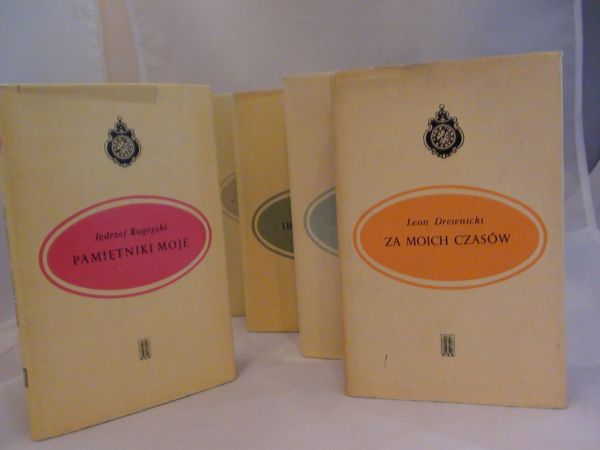 Rogoyski J., Motty M., Drewnicki L., Zieliński J. F.,   - Pamietniki, wspomnienia 5 tomów