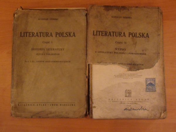 Literatura Polska Część I-II 1938 r.