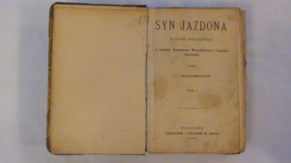 Kraszewski J. I. - Syn Jazdona wyd. 1905 r.