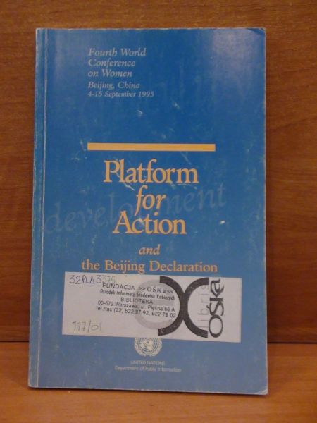 Platform for Actionc and The Beijing Declaration - Fourth World Conference on Women