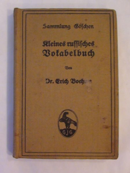 Kleines deutsch-russisches Vokabelbuch