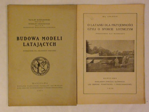 Kościanowski W. Grzeszczak B. - Budowa modeli latających wyd. 1931 r.