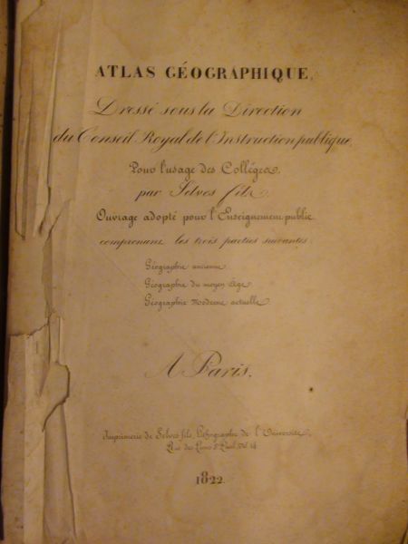 Atlas Geographique 1822 r.
