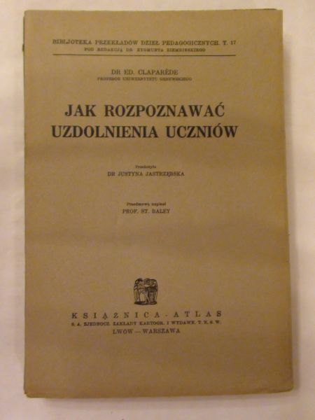 Jak rozpoznać uzdolnienia uczniów 1934 r.