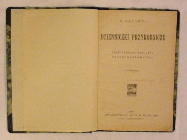 Dzienniczki przyrodnicze wyd. 1918 r.