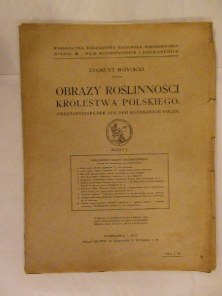 Obrazy roślinności Królestwa Polskiego - Nizina Ciechocińska 1912 r.