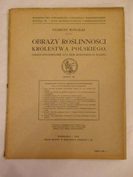 Obrazy roślinności Królestwa Polskiego - Wyżyna Kielecko-Sandomierska 1912 r.