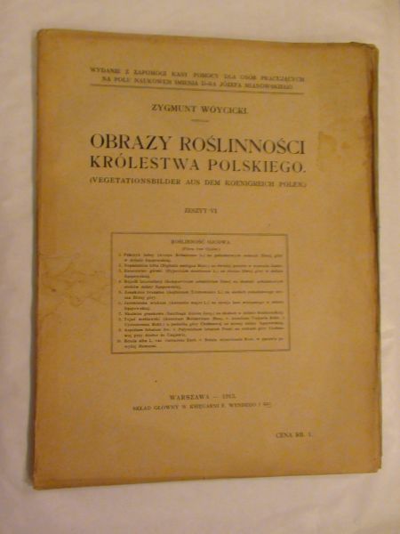 Obrazy roślinności Królestwa Polskiego - Ojców 1913 r.