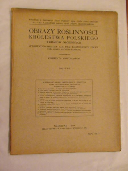 Obrazy roślinności Królestwa Polskiego - Częstochowa i Olsztyn 1914 r.
