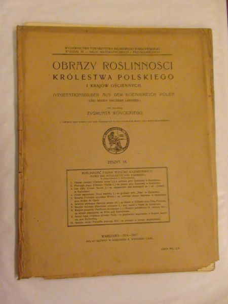 Obrazy roślinności Królestwa Polskiego - Pasma Wzgórz Kazimierskich 1914-1917 r.