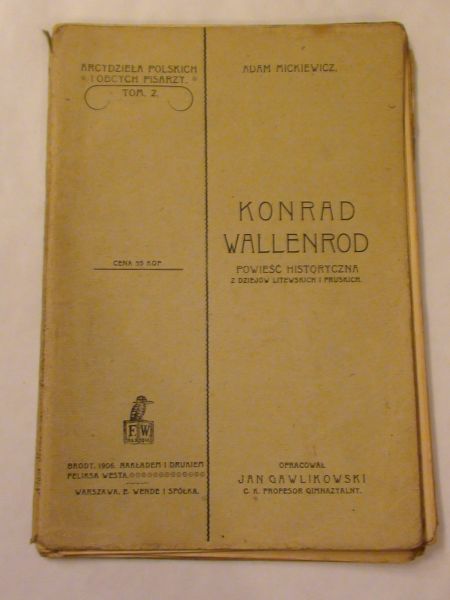 Mickiewicz Adam - Konrad Wallenrod 1902 r.