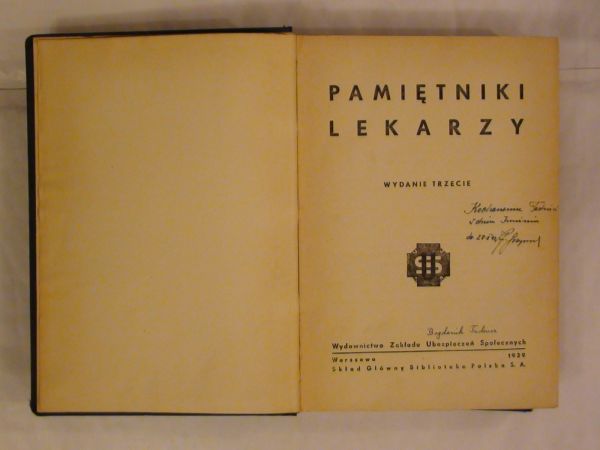 Pamiętniki lekarzy wyd. 1939 r.