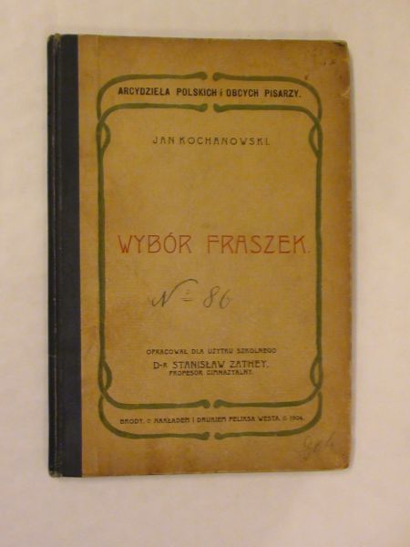 Wybór fraszek, 1904 r.