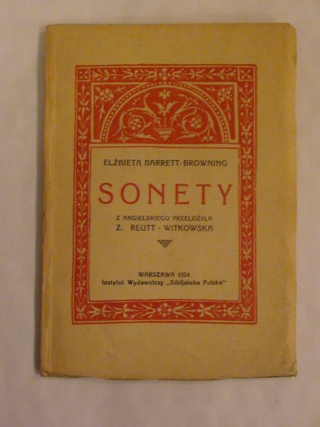 Barrett-Browning - Elżbieta - Sonety 1924 r.