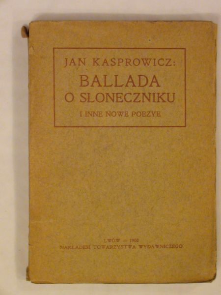 Ballada o słoneczniku wyd. 1908 r.