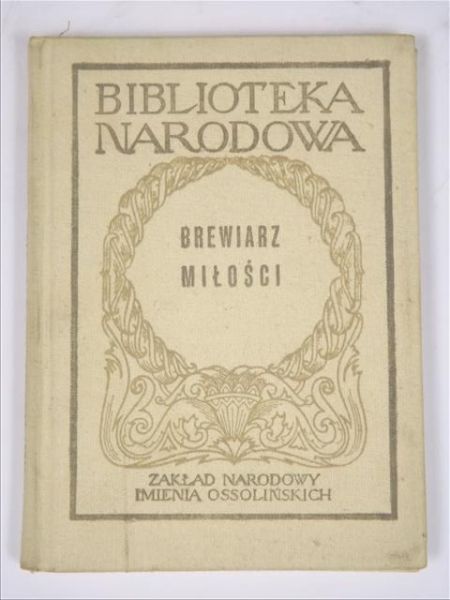 Brewiarz miłości. Antologia liryki Staroprowansalskiej, BN