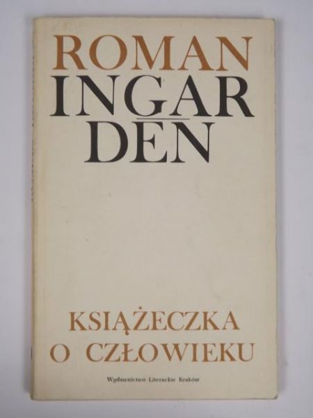 Ingarden Roman - Książeczka o człowieku