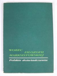 Wobec filozofii marksistowskiej