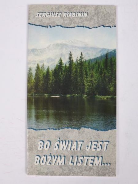 Bo świat jest Bożym listem...