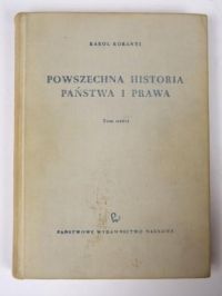 Powszechna historia państwa i prawa T.III