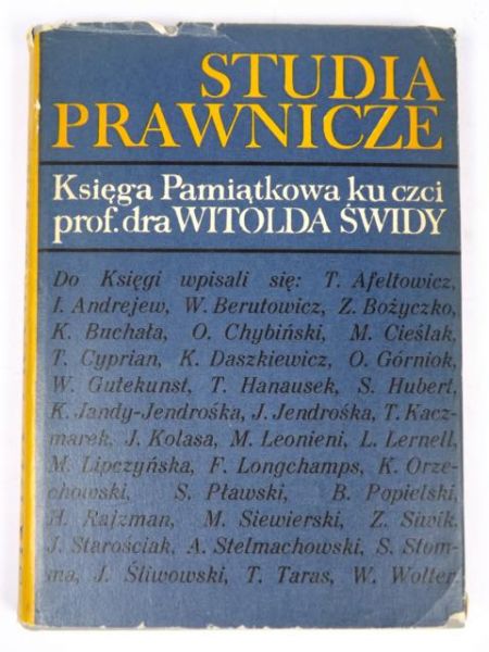 Fiema Józef (red.) - Studia prawnicze