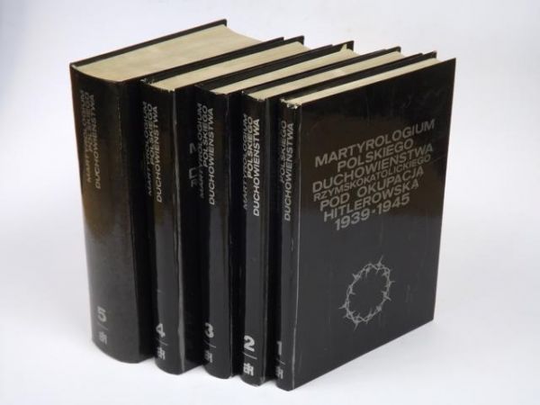 Jacewicz Wiktor,   - Martyrologium polskiego duchowieństwa rzymskokatolickiego pod okupacją hitlerowską 1939-1945,  Tom I-V (komplet)