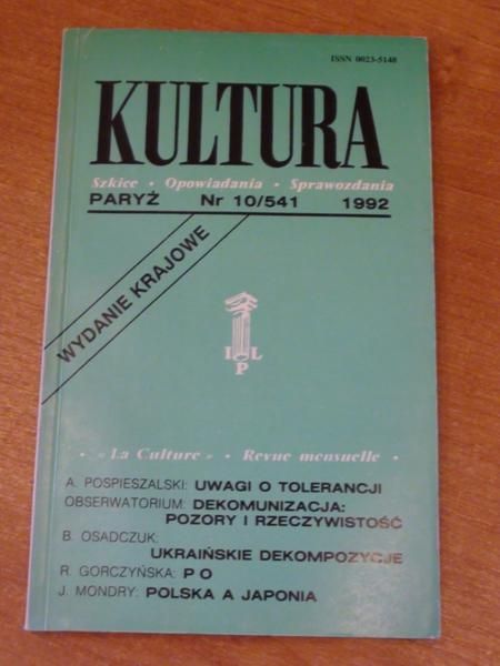 Kultura nr 10 / 1992