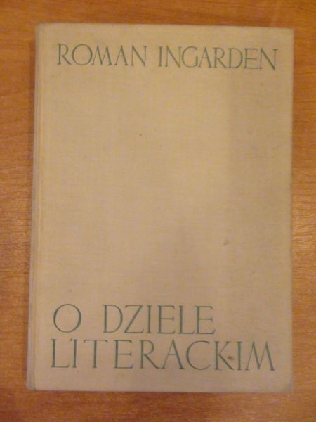 Ingarden   Roman - O dziele literackim