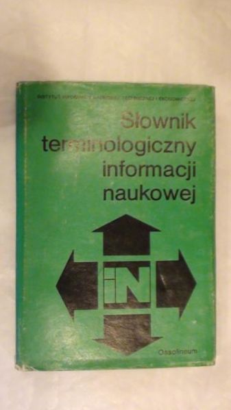 Słownik terminologiczny informacji naukowej