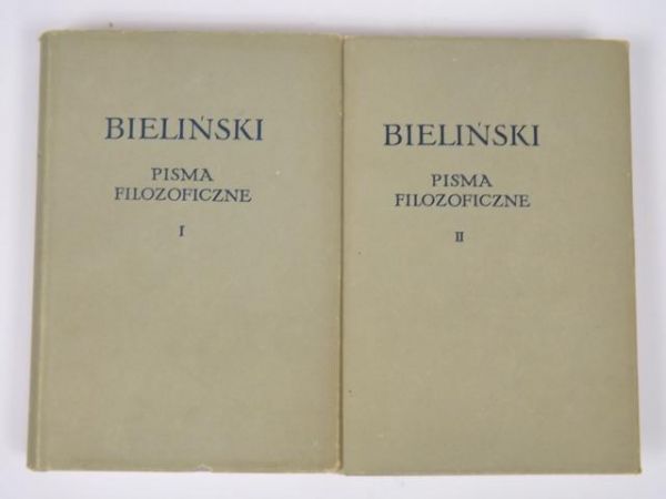 Bieliński Wissarion - Pisma filozoficzne, Tom I-II BKF