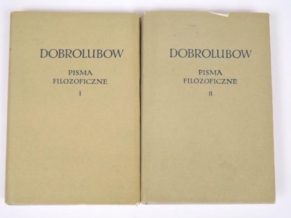 Dobrolubow Mikołaj - Pisma filozoficzne, Tom I-II BKF