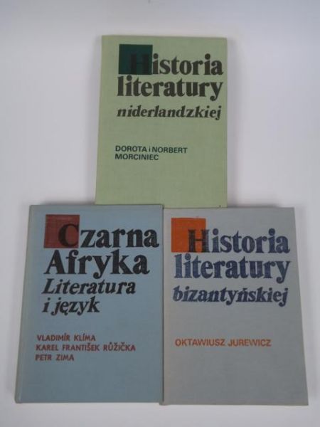 Klima, Jurewicz,  - Czarna Afryka/Historia literatury bizantyjskiej, niderlandzkiej